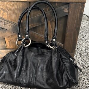 Chic Black Leather Shoulder Bag